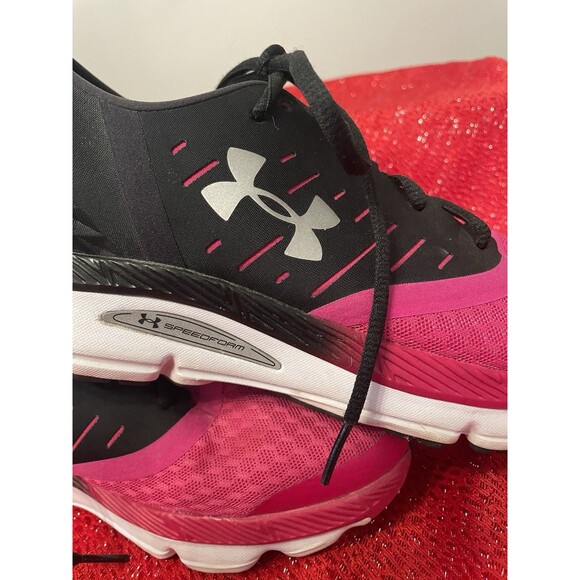 Under Armour Speedform Intake Womens Running Shoes Size 11 Trainers Pink Black - Picture 12 of 15